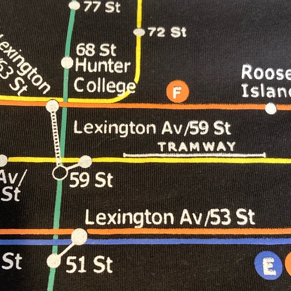NYC Subway Line T-shirt New York City souvenir - Picture 8 of 12